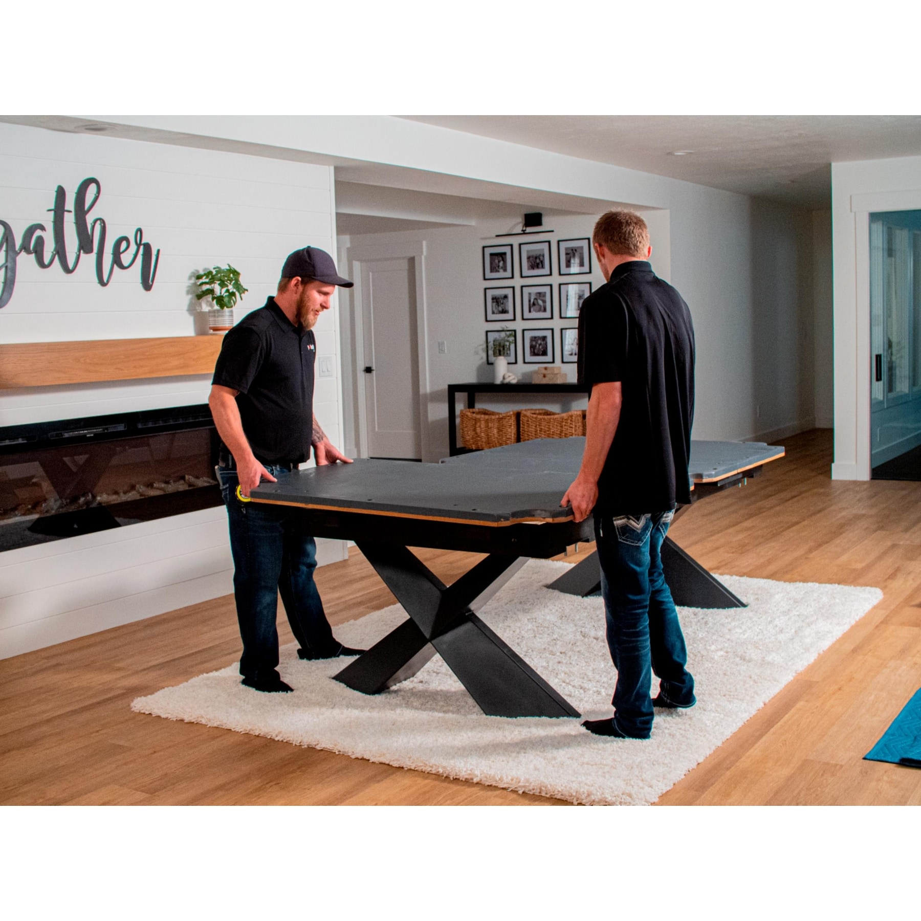 Dining pool sales table with benches
